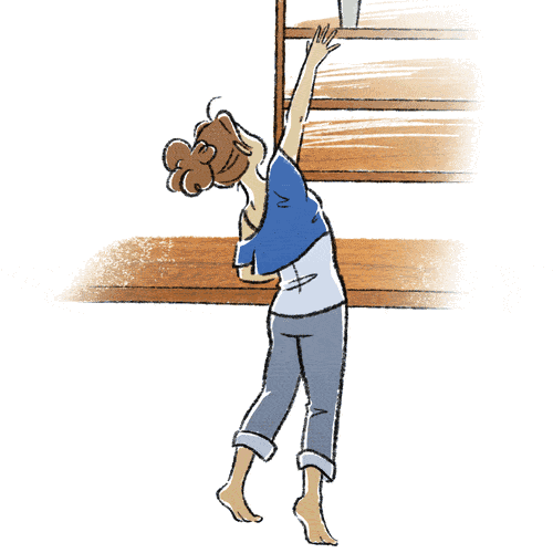 而对于矮女孩儿来讲,打扫卫生的时候,架子上面的永远太高,踮起脚也够