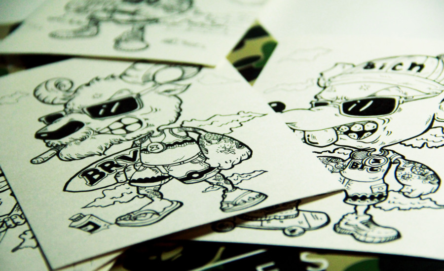 十二生肖明信片 更新完毕|涂鸦\/潮流|插画|Berli