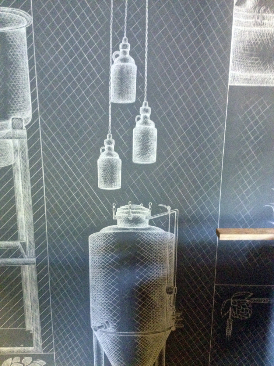 西湖啤酒吧墙绘|墙绘\/立体画|其他|丨HOHO丶 -