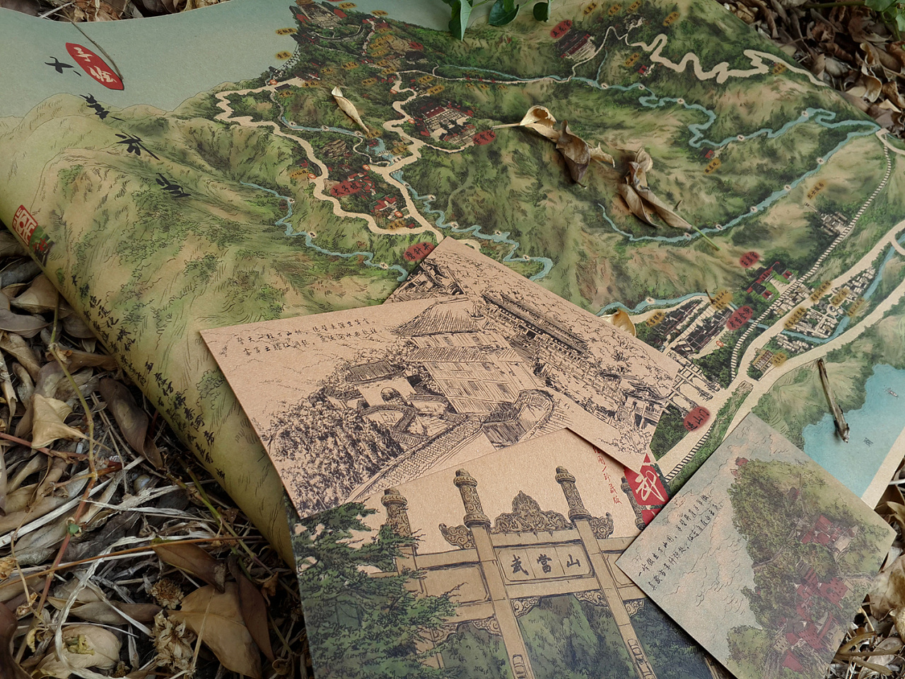 《大美武当—武当山手绘地图
