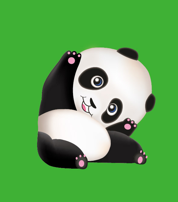 一只可爱的大熊猫|吉祥物|平面|liujia2009 - 原创
