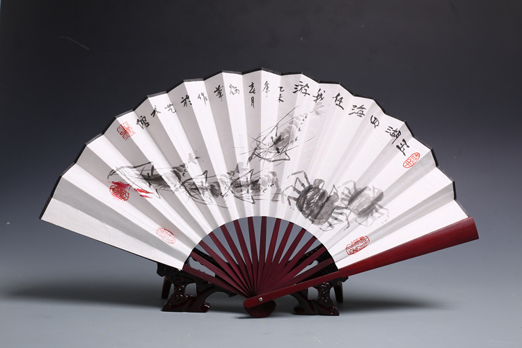 常炳华大师作品 扇面手绘原稿 折扇画 国家一级美术师 景德镇油彩陶瓷艺术馆馆长常炳华大师 国画|国画|纯艺术|油彩陶瓷艺术馆 - 原创设计作品 - 站酷 (ZCOOL)