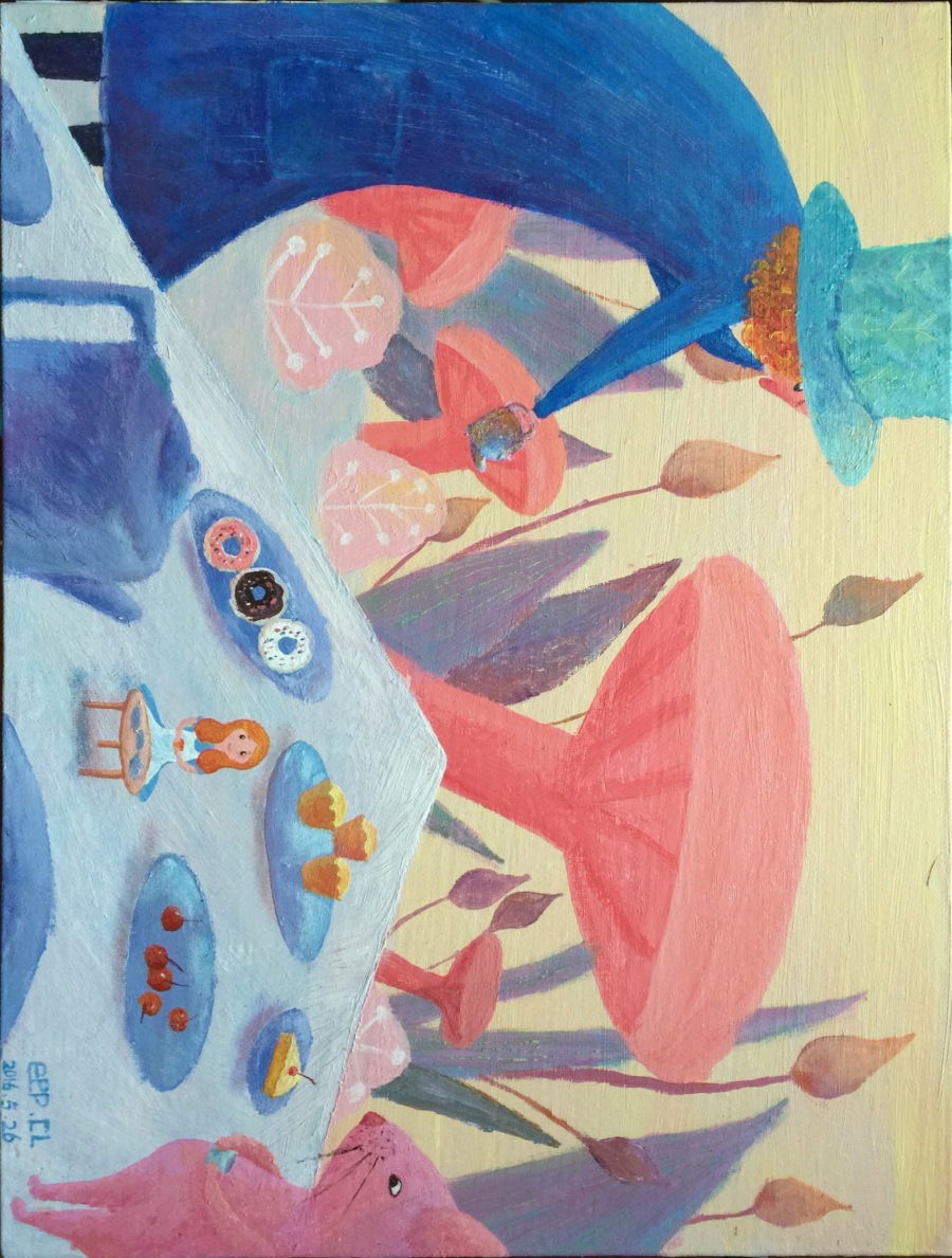 爱丽丝的下午茶|儿童插画|插画|eep玲 - 原创设