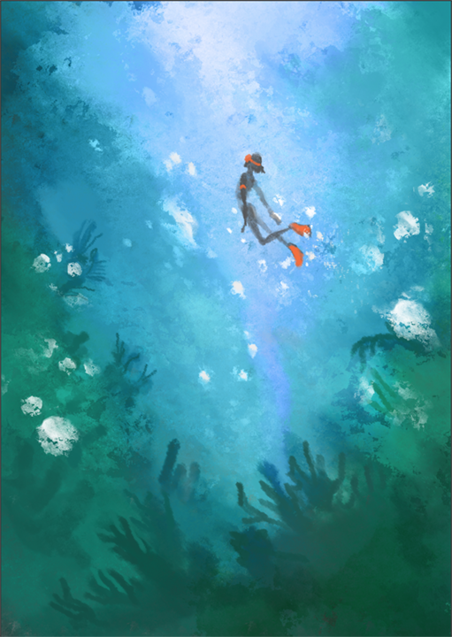 海里找找有什么|插画|插画习作|女巫阿不 - 原创作品 - 站酷 (zcool)