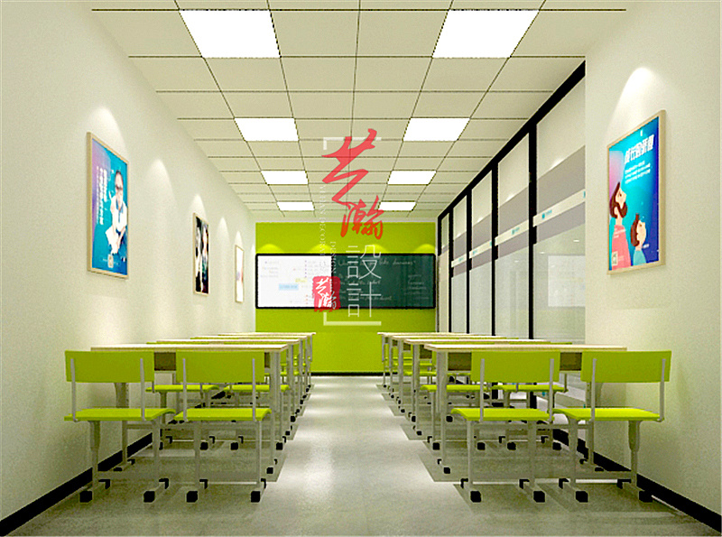 教育培训机构设计装修室内设计幼儿园教室效果图