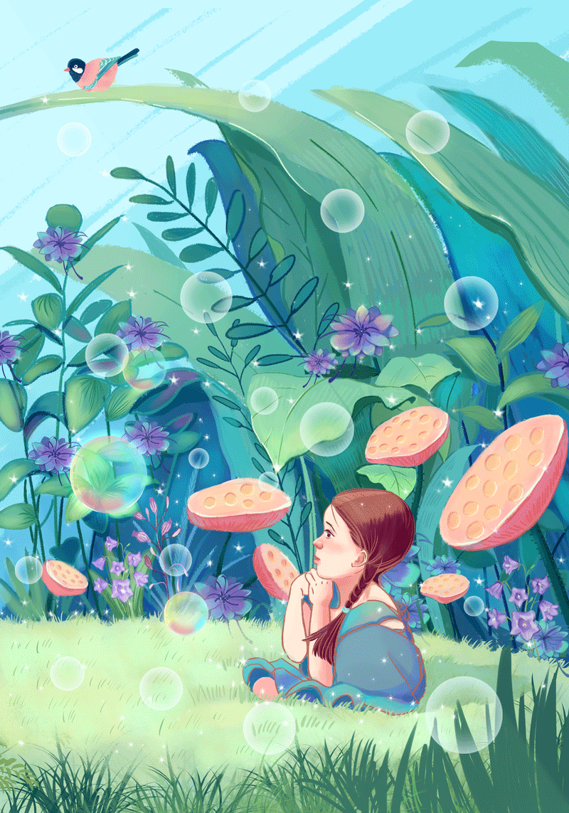 草丛间|插画|儿童插画|lniin - 原创作品 - 站酷