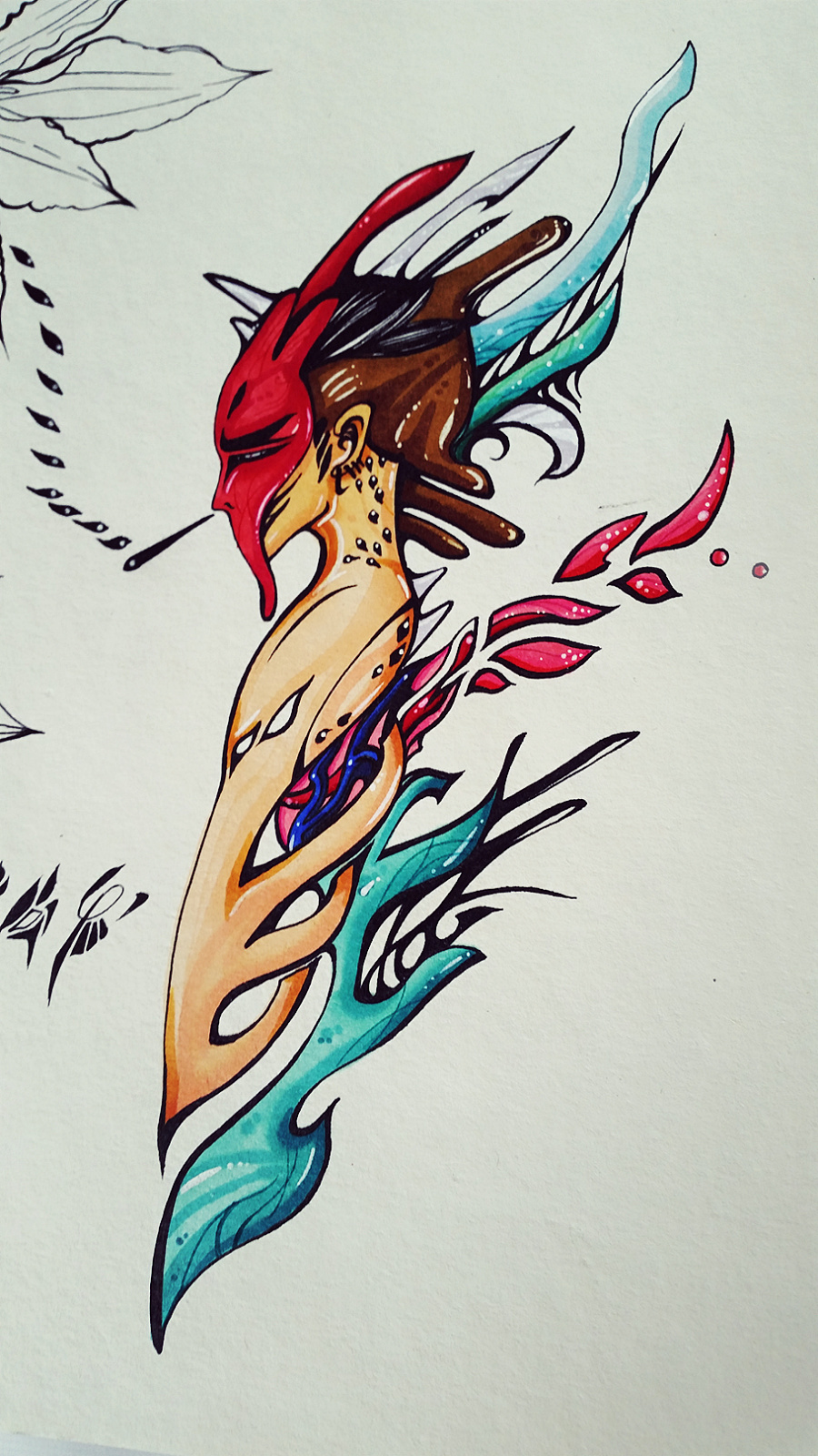 放几张设计原创的10分钟小练笔。很少画马克