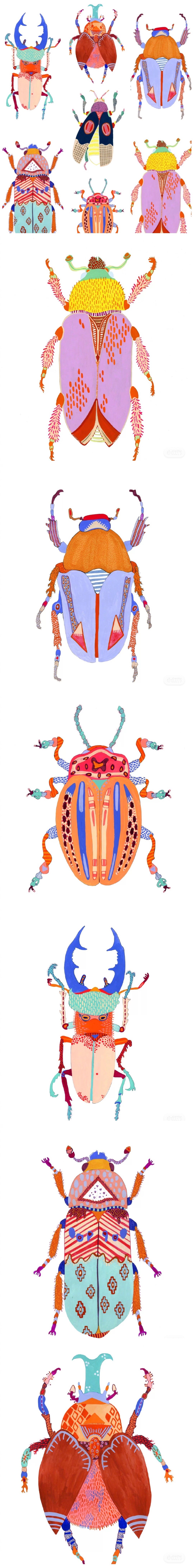 昆虫-创意儿童画
