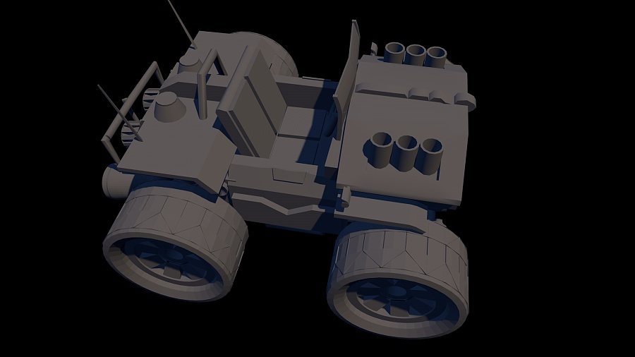 QQ飞车雷诺建模|展览|三维|赞美千度 - 原创设计作品 - 站酷 (ZCOOL)