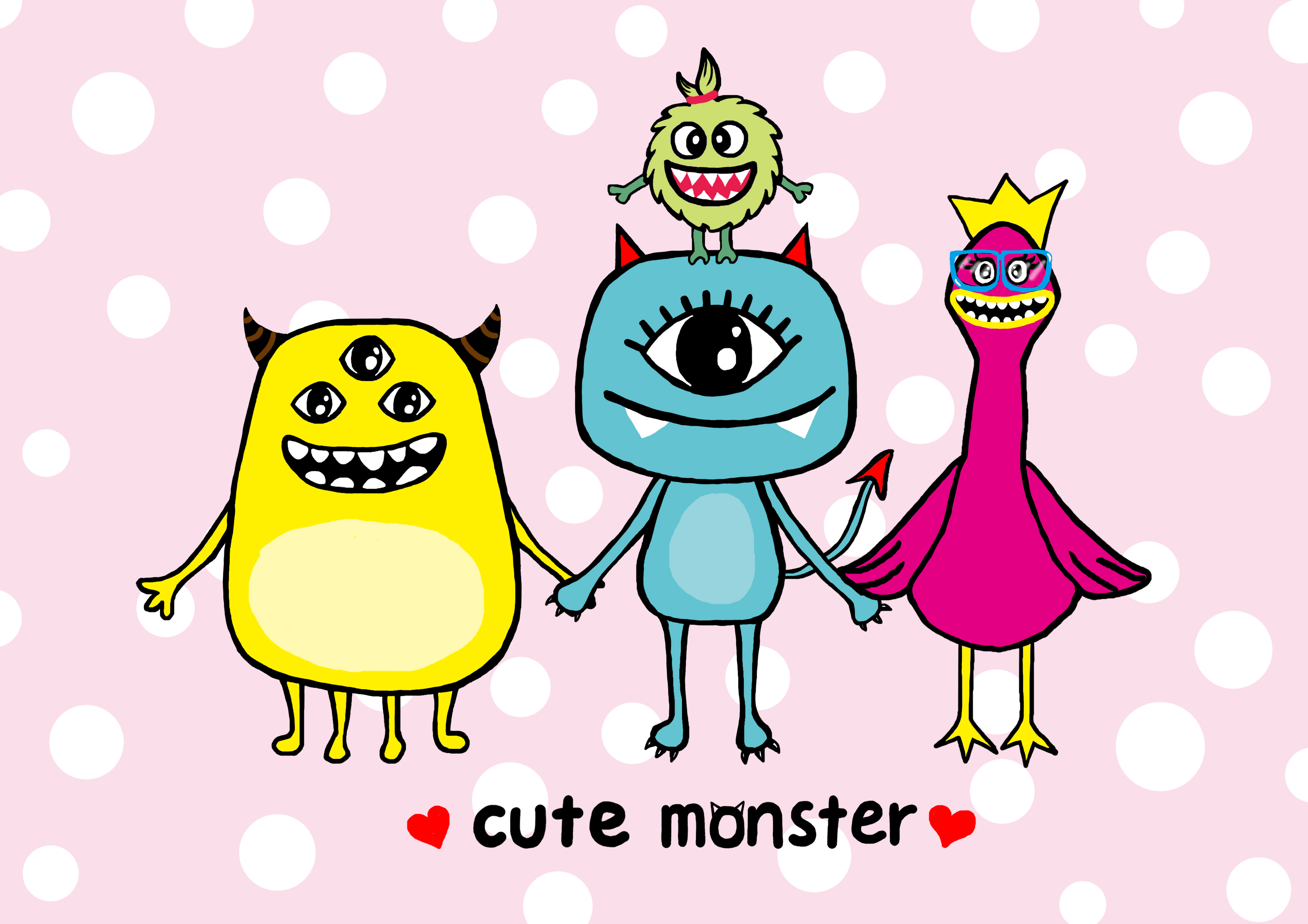 《cute monster》系列漫画之"放轻松"