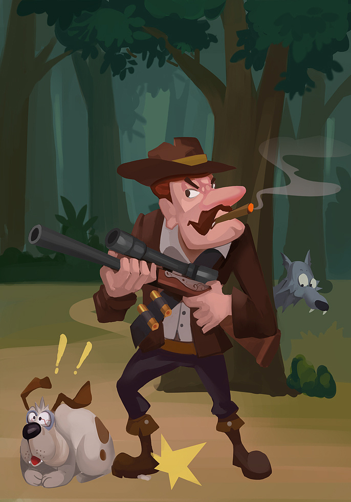 乐饭 狼人杀人物原画