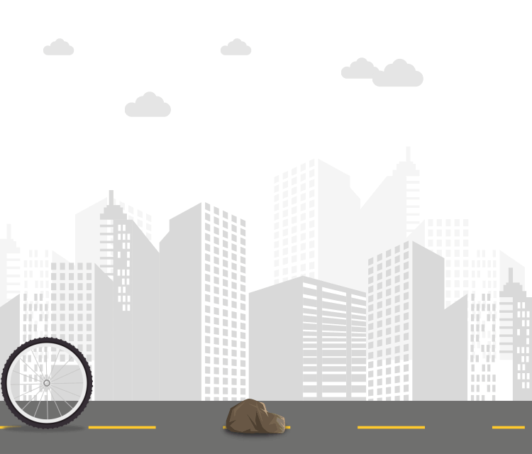 自行车骑行一系列有趣小动画GIF图Hype软件制