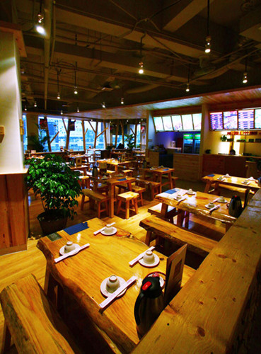 木屋烧烤餐厅-西安餐厅装修设计|西安餐厅设计