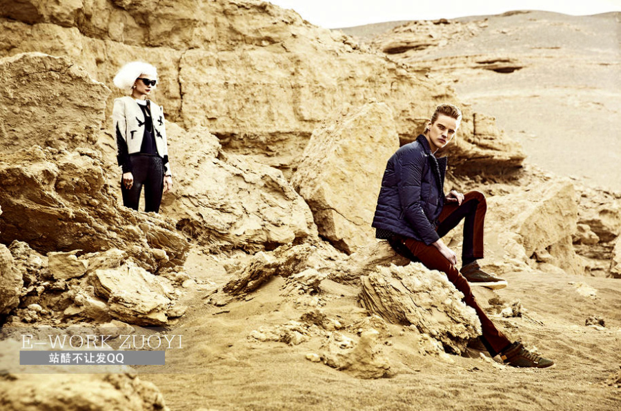 沙漠片修图|人像|摄影|一箭双雕 - 原创设计作品