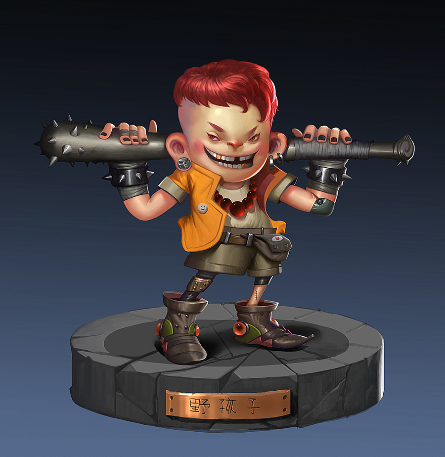 狼人杀 野孩子加入光影效果|商业插画|插画|沈阳