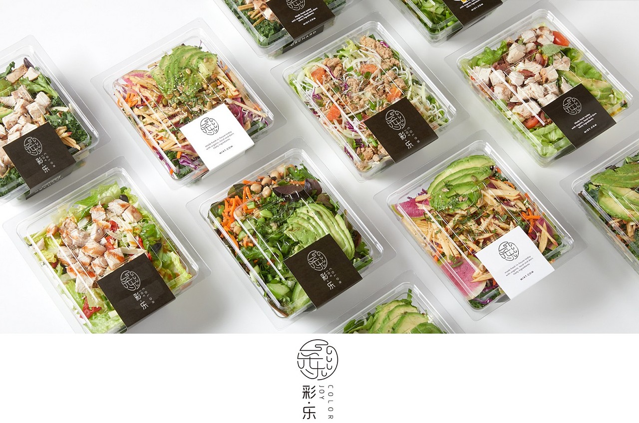 彩乐轻食外卖\/健身轻食品牌视觉