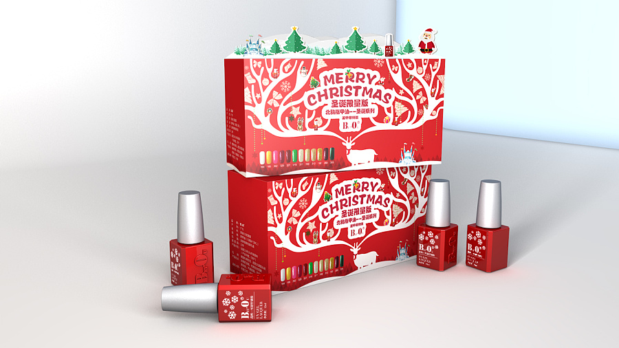 15年某品牌甲油胶双蛋活动套装设计,包括瓶子