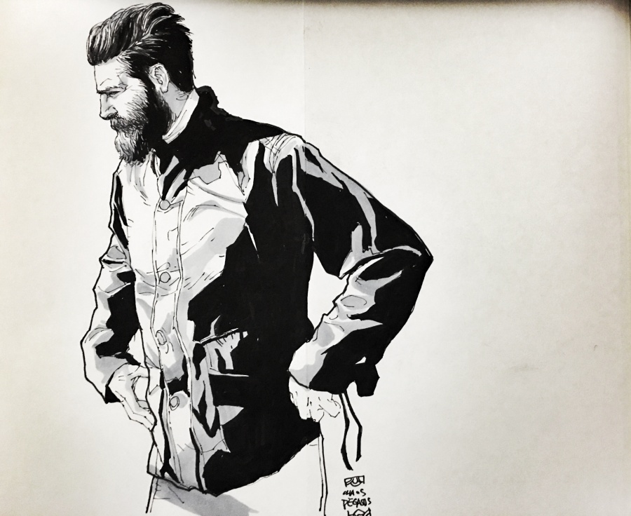 大胡子|绘画习作|插画|黑月_乱 - 原创设计作品