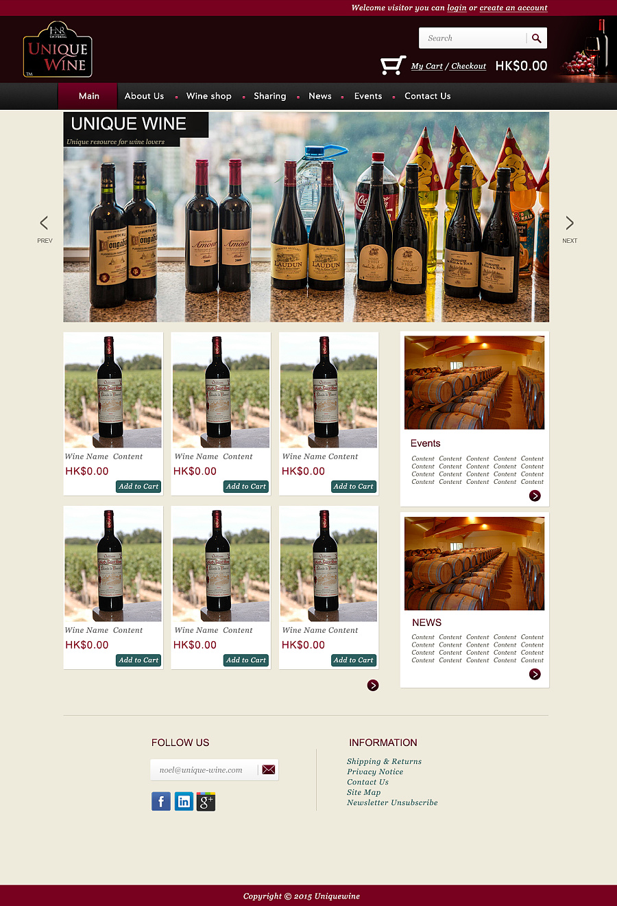 红酒商城-网页设计(中英文)|电子商务\/商城|网页