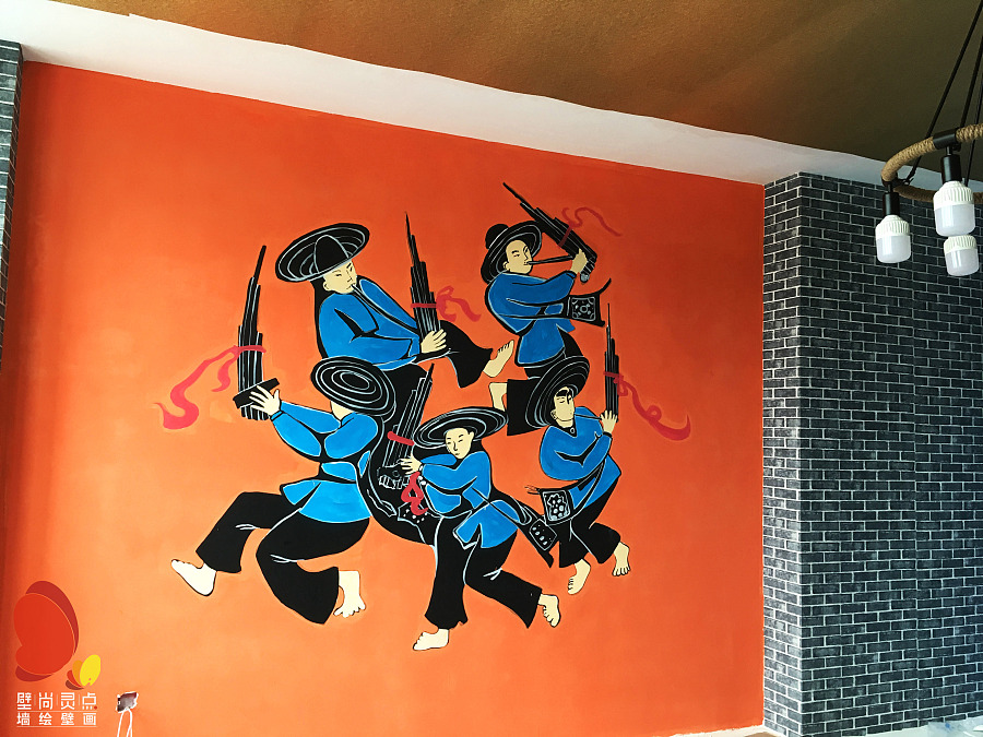 贵州凯里酸汤鱼|墙绘\/立体画|其他|壁尚灵点 - 原
