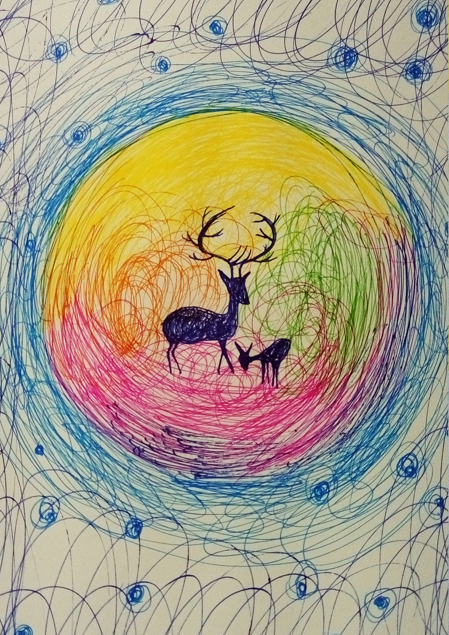 闲来无事、、、乱涂乱画、、、|绘画习作|插画|独苗 - 原创设计作品 - 站酷 (ZCOOL)