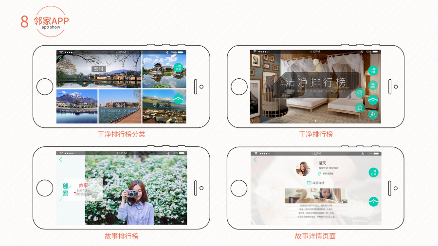 民宿APP 横屏界面|移动设备\/APP界面|UI|家明