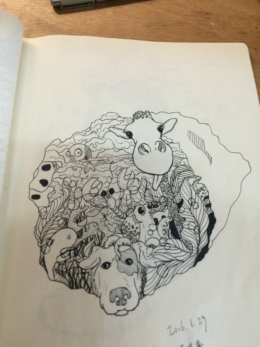 怪物们|绘画习作|插画|猫有毒 - 原创设计作品 - 