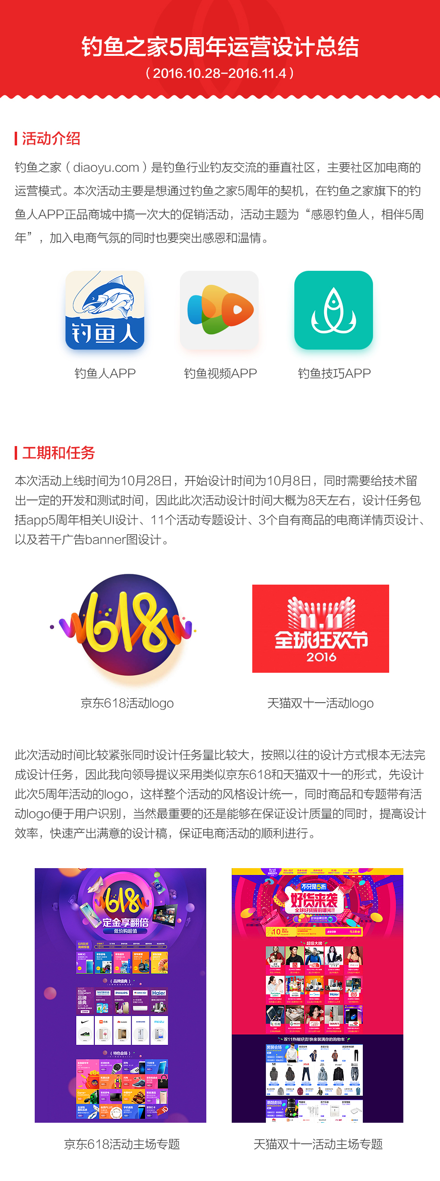 钓鱼之家5周年活动运营设计工作总结|电子商务