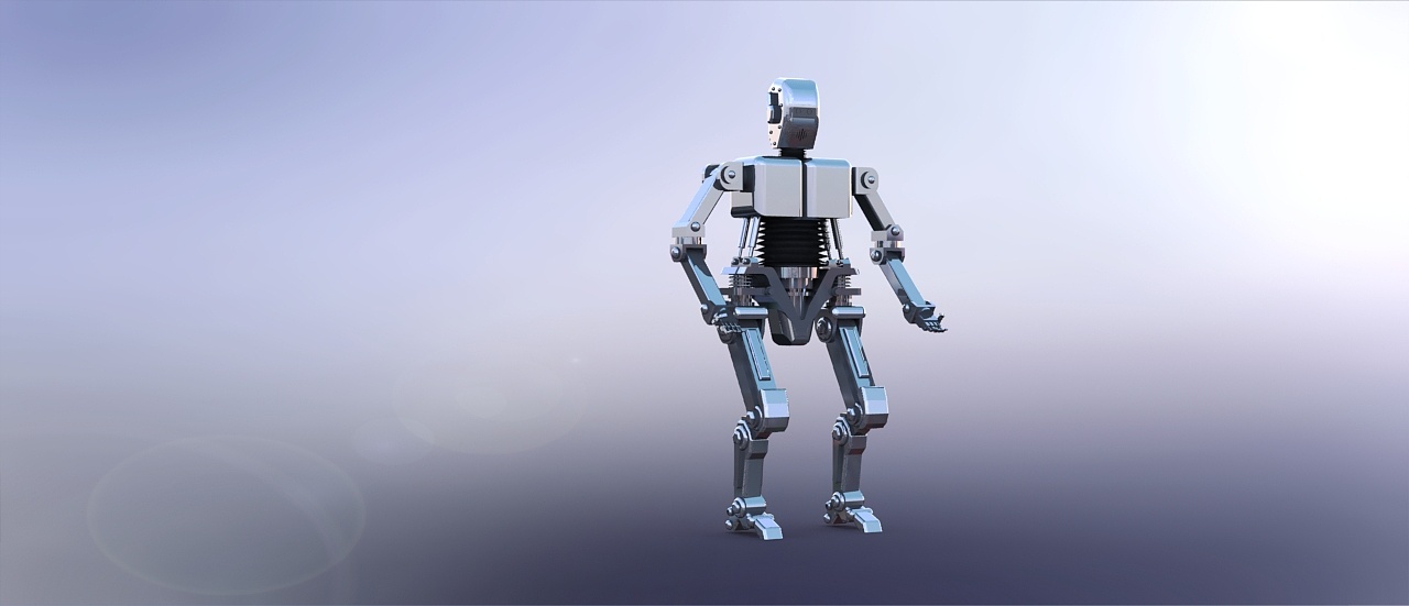 机器人与狗3d建模