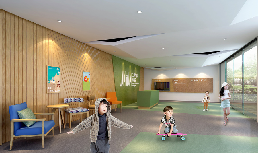 四川兰湾国际幼儿园品牌装修设计案例|室内设