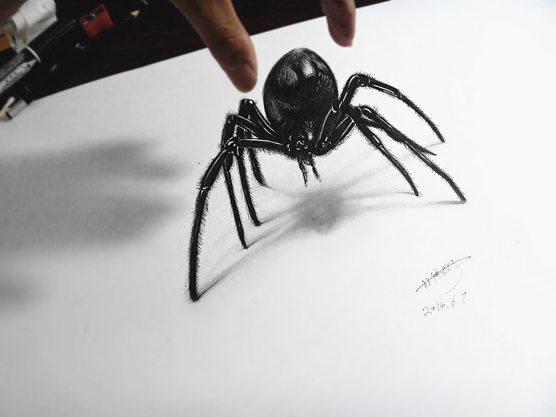 我的3D立体画。|速写|纯艺术|通裕画室 - 原创设