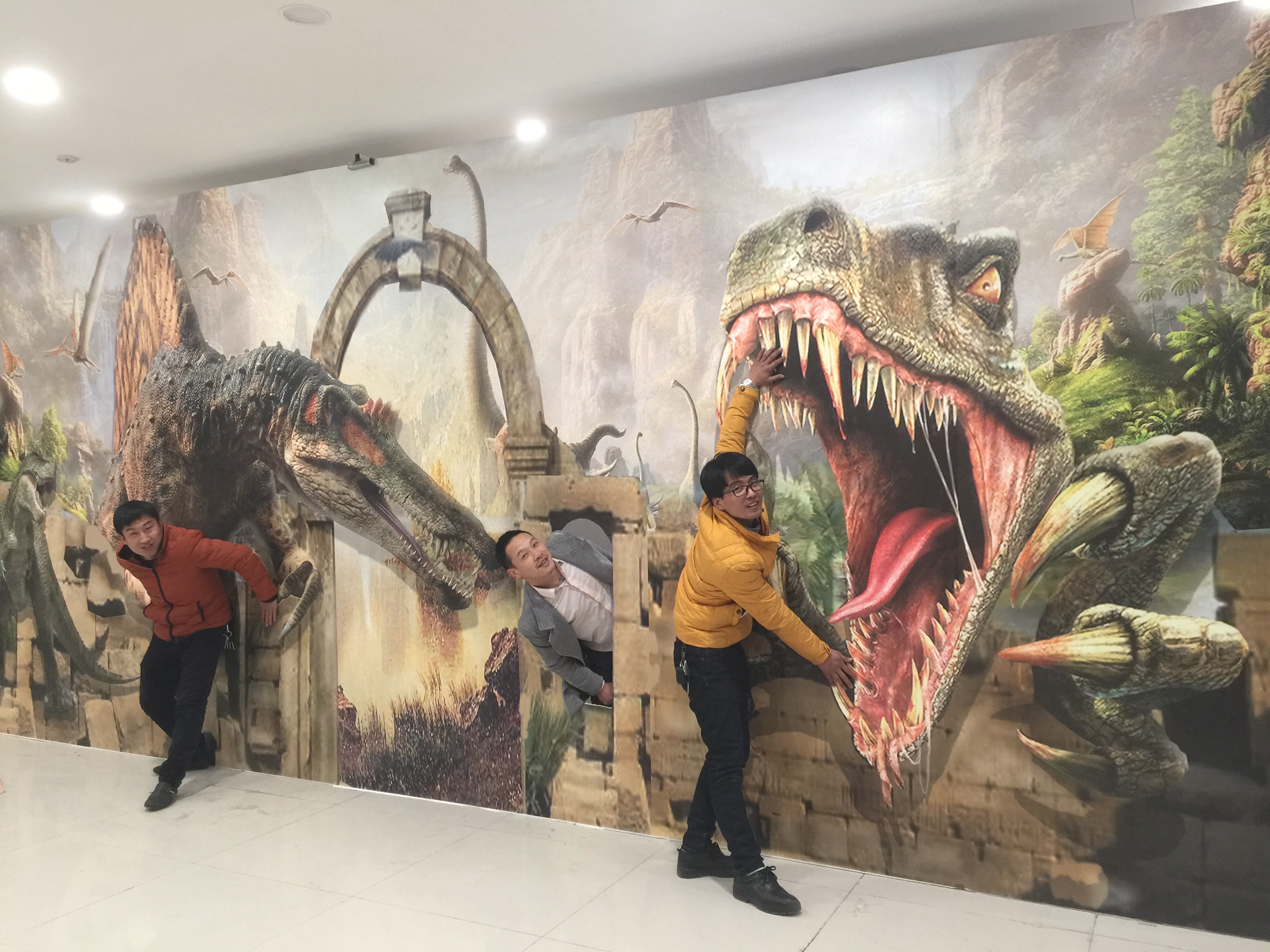 北京3d立体画3d画之恐龙时代作品展示