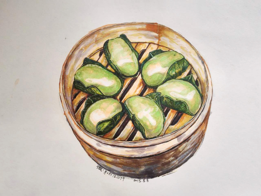 [每日一画] 四川美食|绘画习作|插画|Anika.Yang