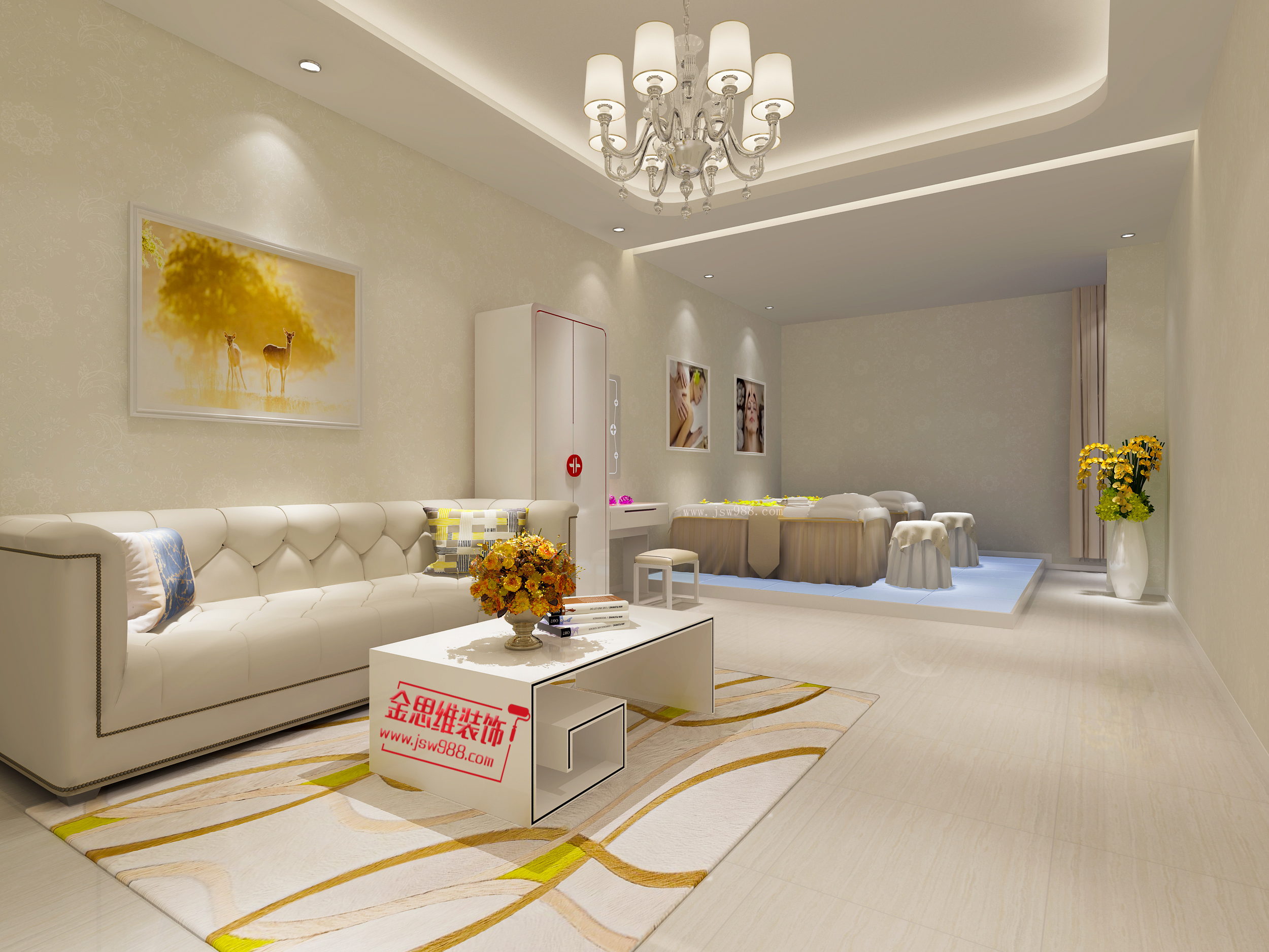 安徽黄山28days美容院装修设计效果图|空间|室