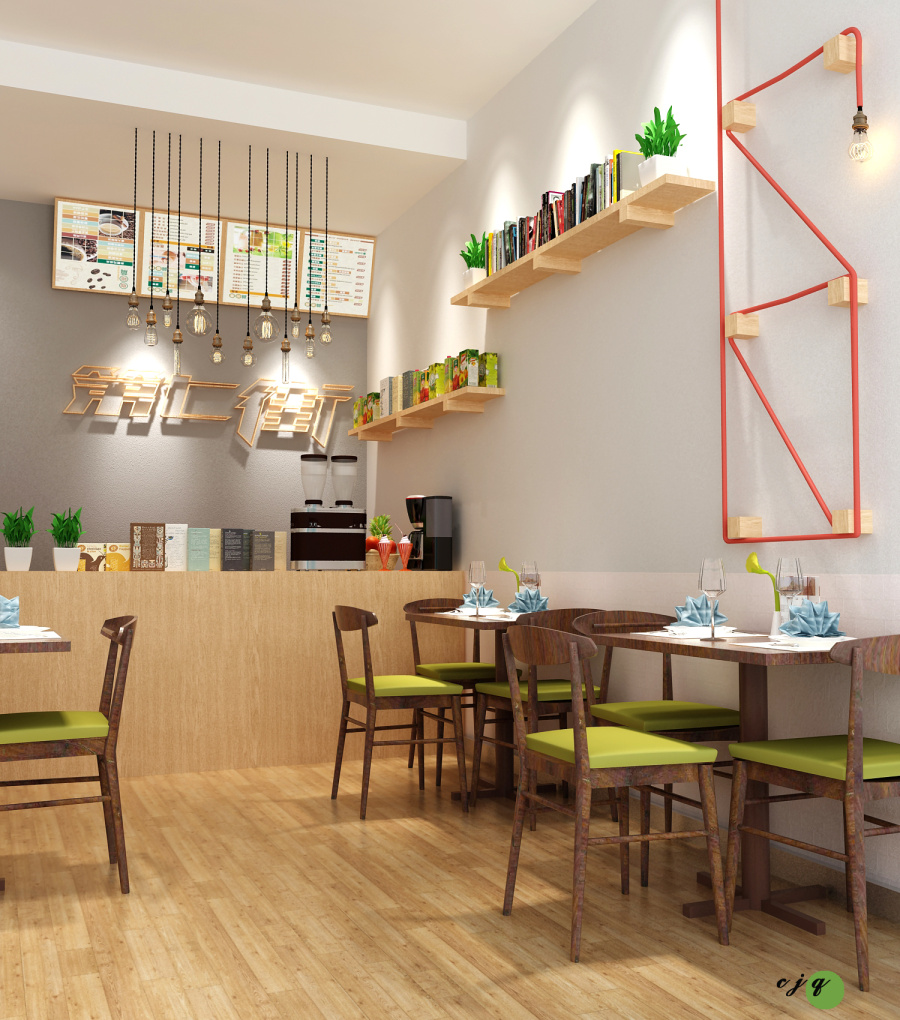 现代工业风冷饮店|展示\/橱窗\/店面设计|空间\/建