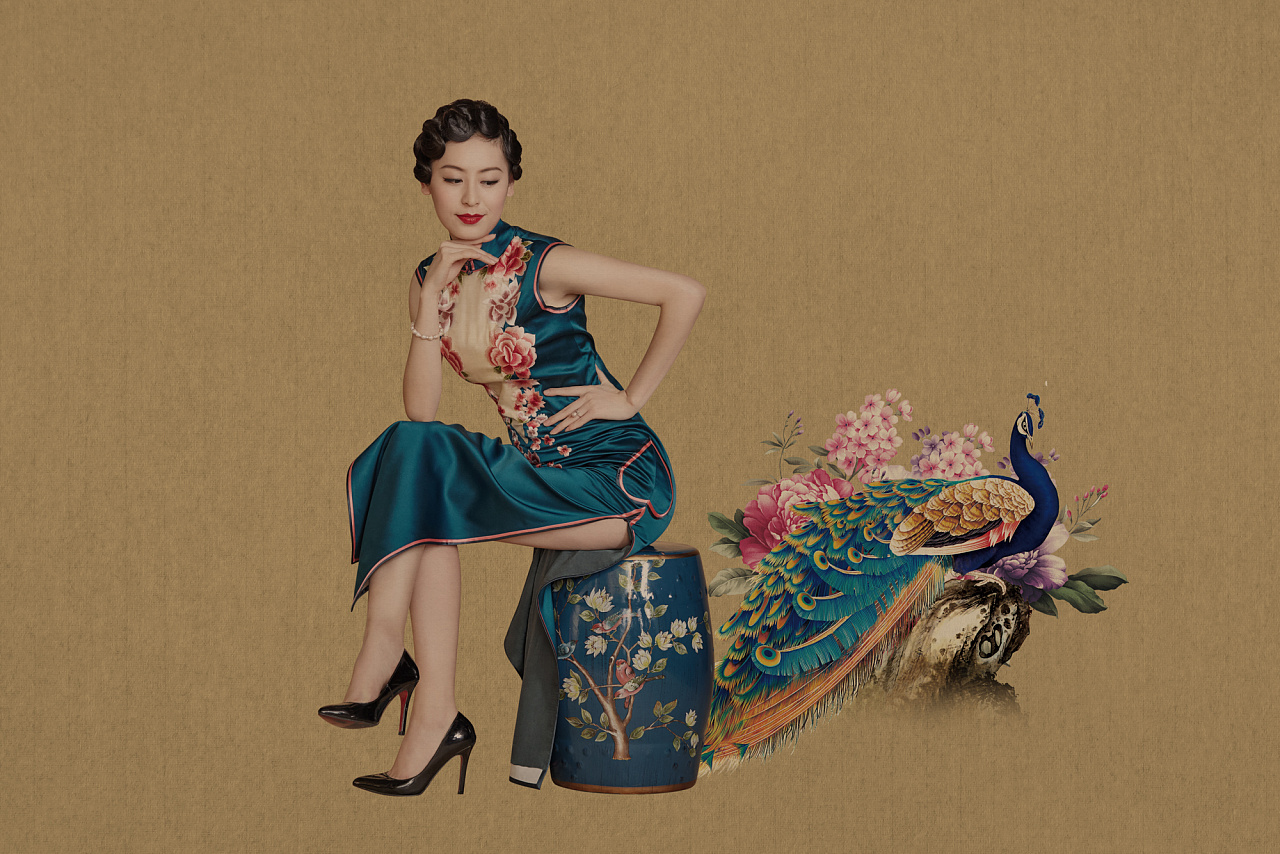 服装拍摄-某品牌旗袍礼服-中国风-新文人画摄影(第二弹)