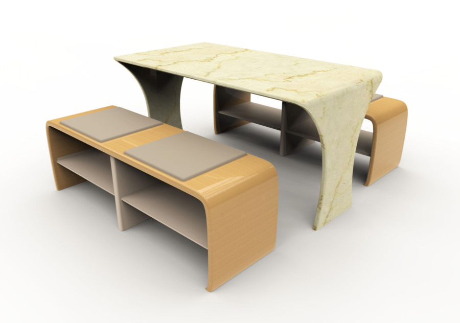 大学生食堂公共桌椅设计|家具|工业\/产品|mm孟