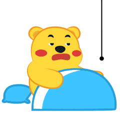 芒果熊表情(2)—睡觉(晚安)