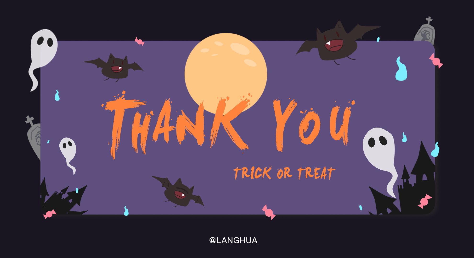 ui动效插画-万圣节不给糖就捣蛋