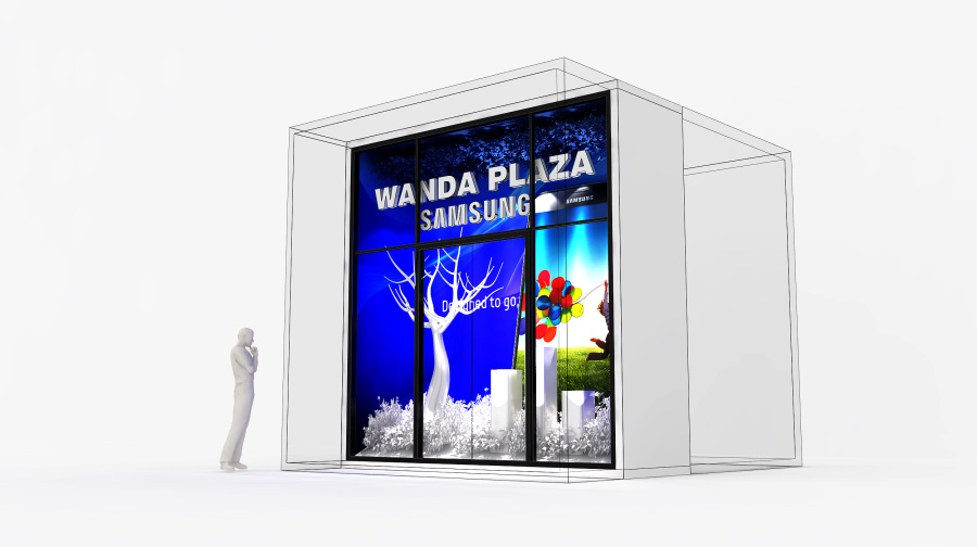 大连某地产商业街橱窗及中岛设计|展示\/橱窗\/店