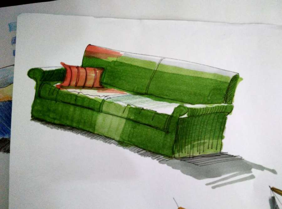 单体家具|绘画习作|插画|suixin_64 - 原创设计作