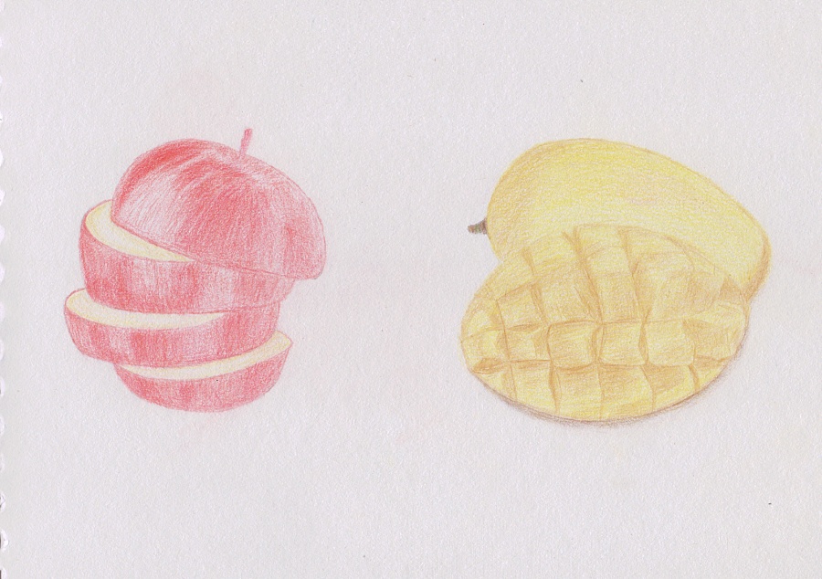 手绘彩铅_水果|绘画习作|插画|LZJ_UID - 原创设