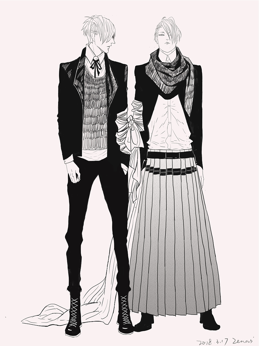 GEMINI&HOMMIE|单幅漫画|动漫|_Zenas - 原创