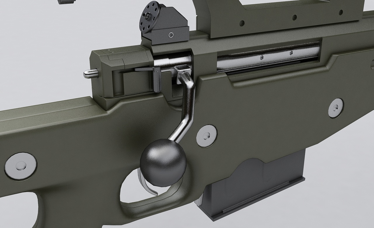 德国g22/awm-f 狙击步枪建模渲染