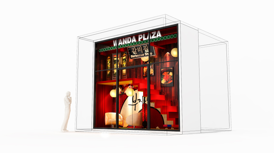 大连某地产商业街橱窗及中岛设计|展示\/橱窗\/店