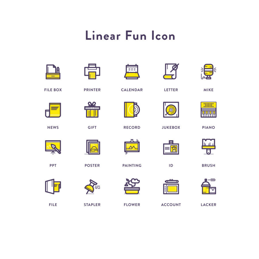 Linear Fun Icon|图标|GUI|懒小梨_LAP - 原创设