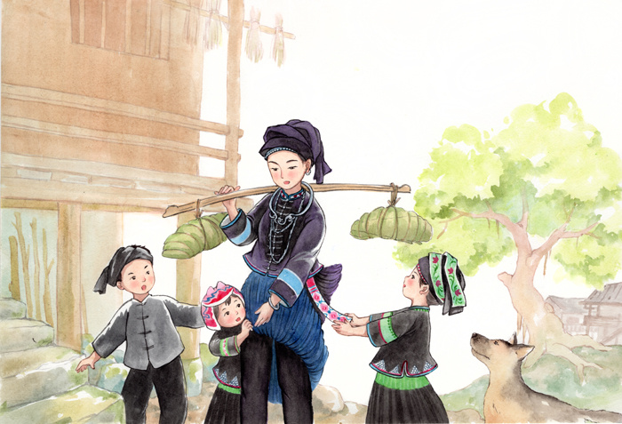 广西少数民族文化绘本-《壮族传统节日》《铜鼓》