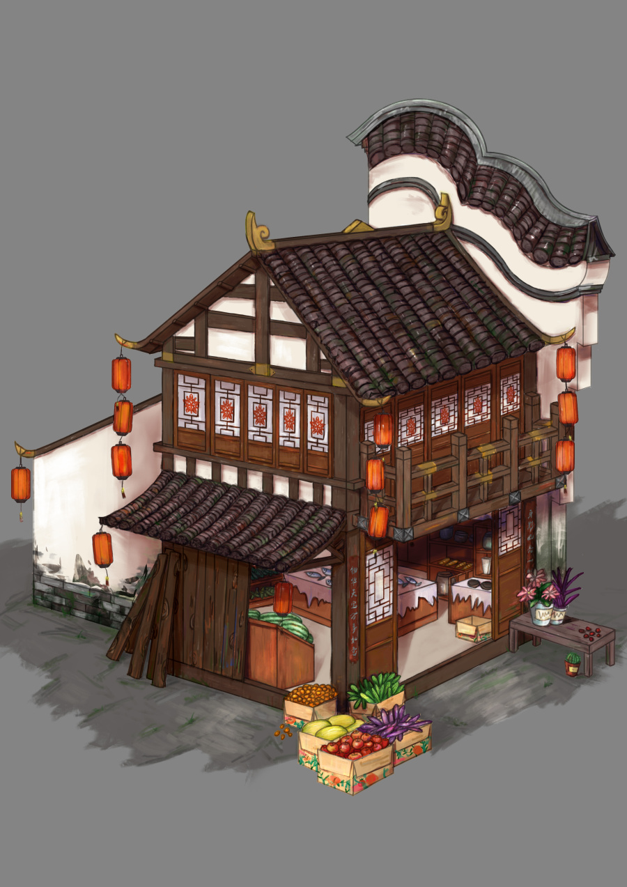 杂货铺|商业插画|插画|喝牛奶的猫咪 - 原创设计