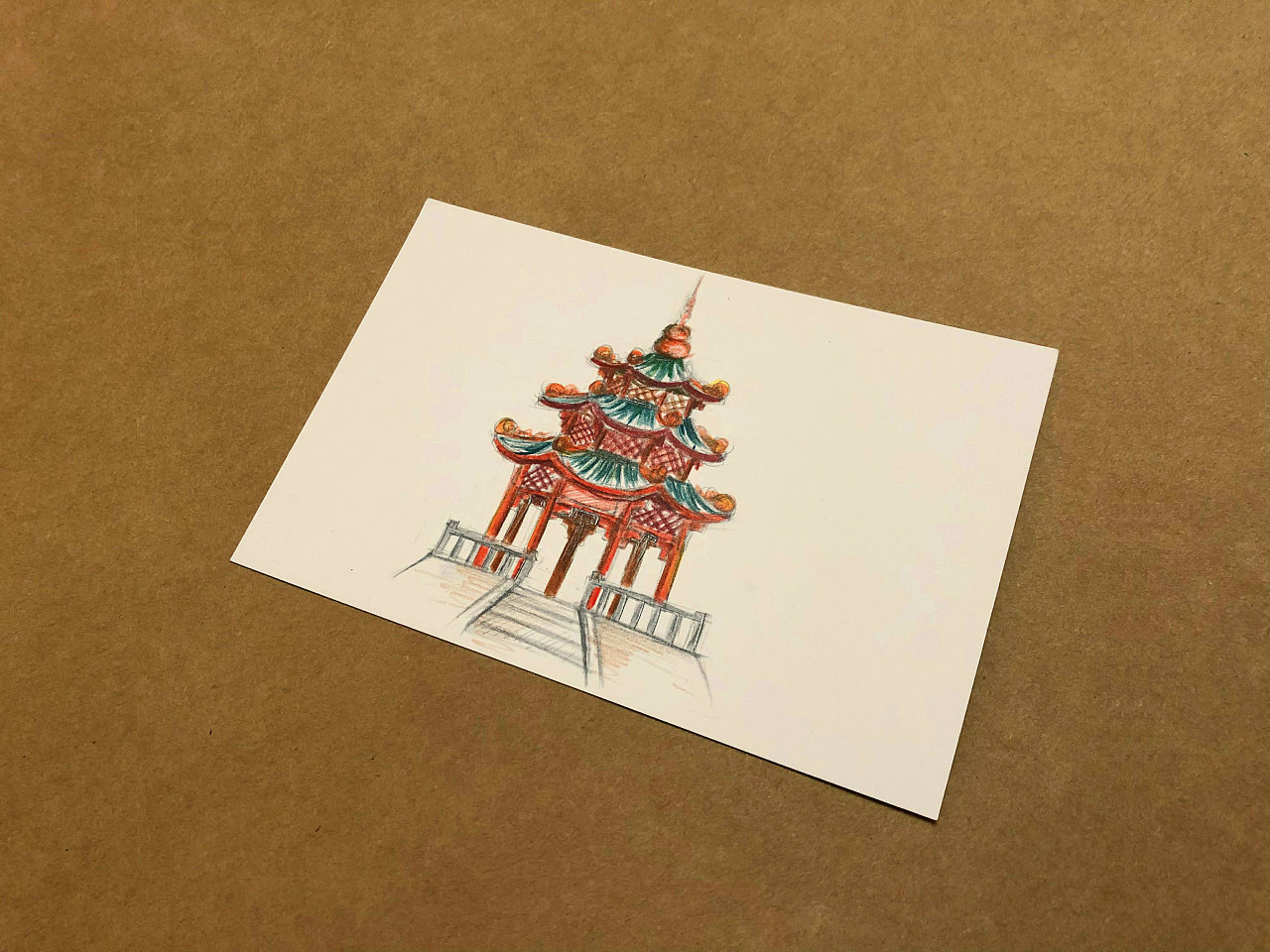 关于潮汕的记忆--手绘明信片|插画|创作习作|大大冰 - 原创作品