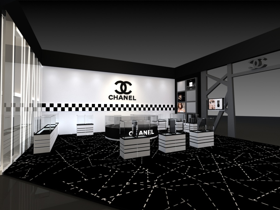 chanel展厅设计|展示\/橱窗\/店面设计|空间\/建筑|